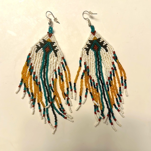 Jewelry Native Beaded Earrings From The Blackfeet Tribe